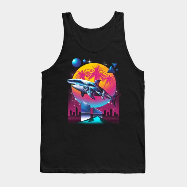 Rad Shark Tank Top by Vincent Trinidad Art